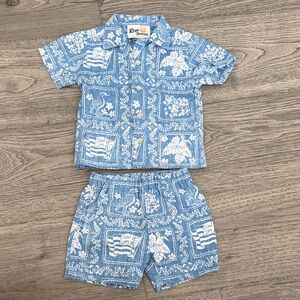 Reyn Spooner Lahaina Sailor Toddler Cabana Set